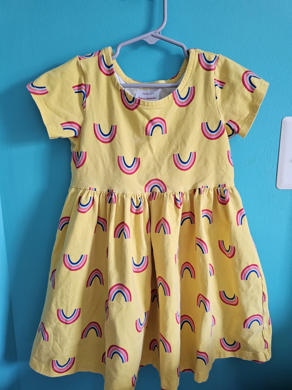 Hanna Andersson - Yellow Rainbow Dress